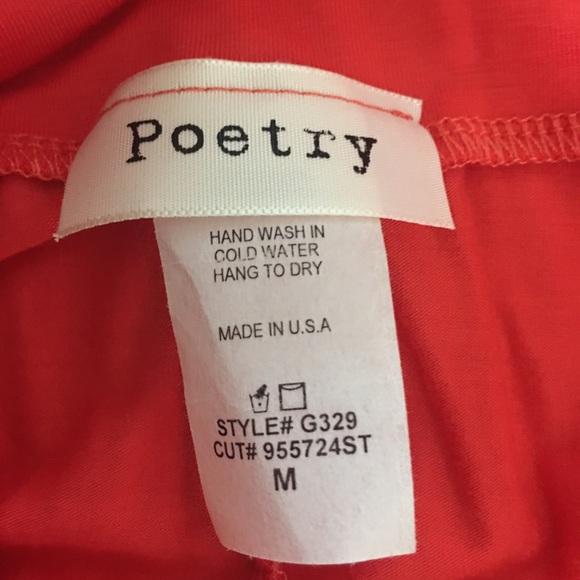 Poetry Orange Maxi Skirt Size M NWT - Picture 3 of 4